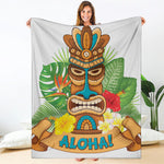 Aloha Tiki Print Blanket