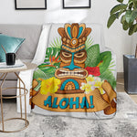 Aloha Tiki Print Blanket