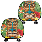 Aloha Tiki Print Car Headrest Covers