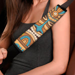 Aloha Tiki Print Car Seat Belt Covers