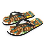 Aloha Tiki Print Flip Flops