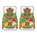 Aloha Tiki Print Front Car Floor Mats