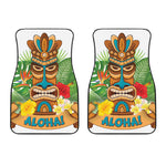 Aloha Tiki Print Front Car Floor Mats