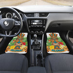 Aloha Tiki Print Front Car Floor Mats