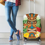 Aloha Tiki Print Luggage Cover