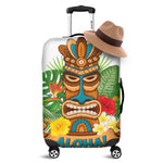Aloha Tiki Print Luggage Cover