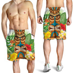 Aloha Tiki Print Men's Shorts