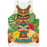 Aloha Tiki Print Men's Tank Top