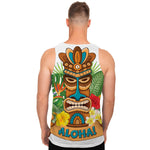 Aloha Tiki Print Men's Tank Top
