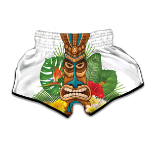 Aloha Tiki Print Muay Thai Boxing Shorts