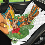Aloha Tiki Print Pet Car Back Seat Cover