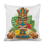 Aloha Tiki Print Pillow Cover