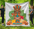 Aloha Tiki Print Quilt