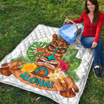Aloha Tiki Print Quilt