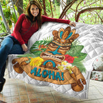 Aloha Tiki Print Quilt