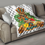 Aloha Tiki Print Quilt