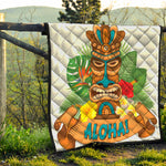 Aloha Tiki Print Quilt