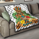 Aloha Tiki Print Quilt