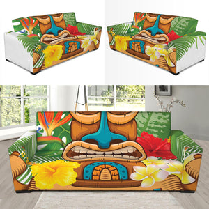 Aloha Tiki Print Sofa Slipcover