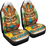 Aloha Tiki Print Universal Fit Car Seat Covers