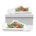 Aloha Tiki Print White Low Top Sneakers