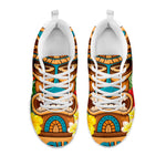 Aloha Tiki Print White Sneakers