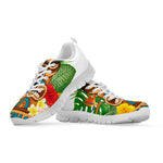 Aloha Tiki Print White Sneakers