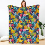 Aloha Tropical Fruits Pattern Print Blanket