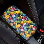 Aloha Tropical Fruits Pattern Print Car Center Console Cover