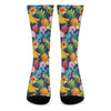 Aloha Tropical Fruits Pattern Print Crew Socks