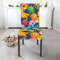 Aloha Tropical Fruits Pattern Print Dining Chair Slipcover