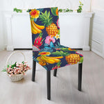 Aloha Tropical Fruits Pattern Print Dining Chair Slipcover