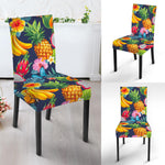 Aloha Tropical Fruits Pattern Print Dining Chair Slipcover