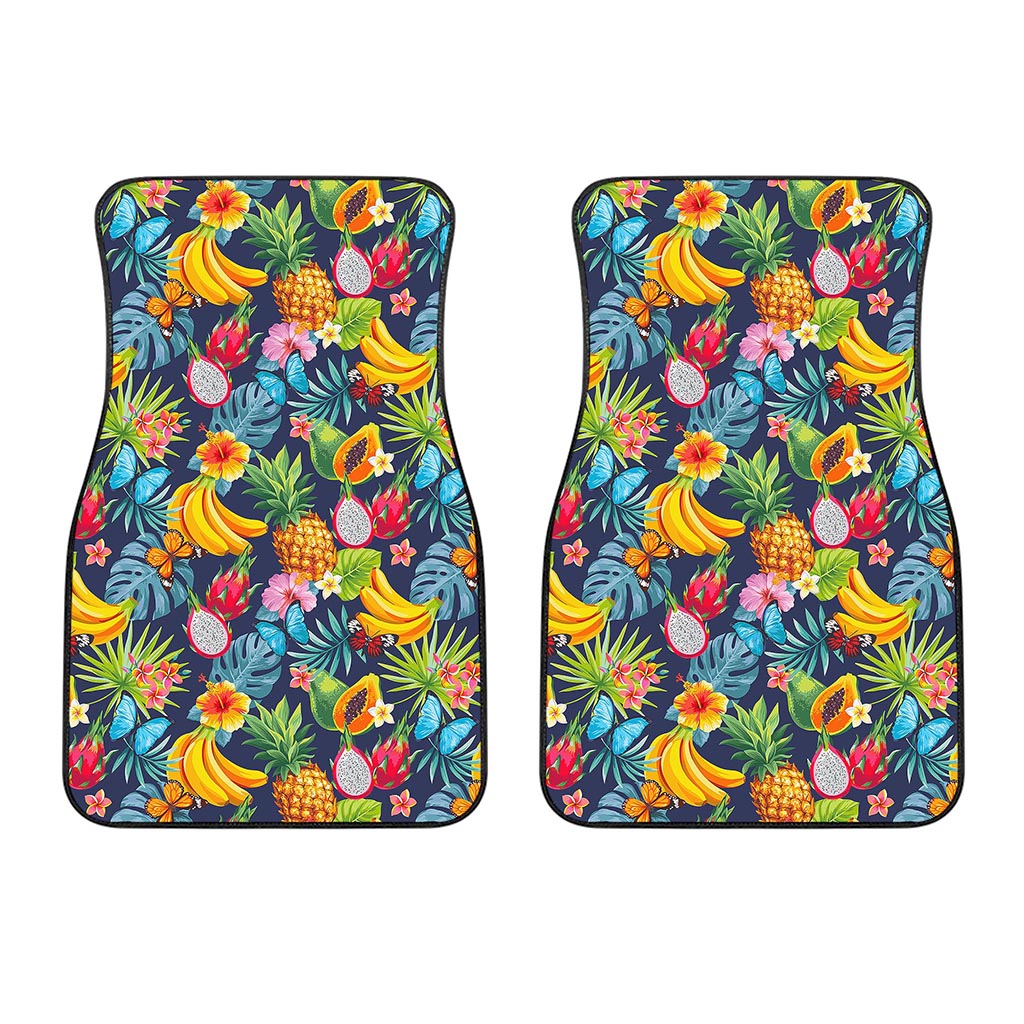 Aloha Tropical Fruits Pattern Print Front Car Floor Mats