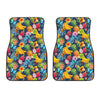 Aloha Tropical Fruits Pattern Print Front Car Floor Mats