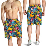 Aloha Tropical Fruits Pattern Print Men's Shorts