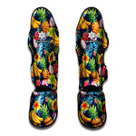 Aloha Tropical Fruits Pattern Print Muay Thai Shin Guard