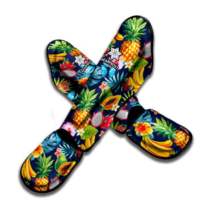 Aloha Tropical Fruits Pattern Print Muay Thai Shin Guard