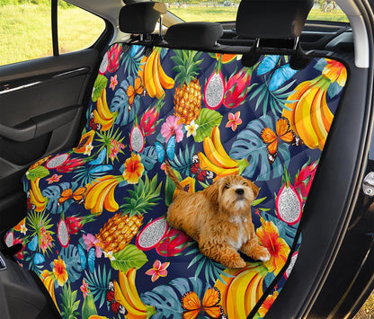 Aloha Tropical Fruits Pattern Print Pet Car Back Seat Cover
