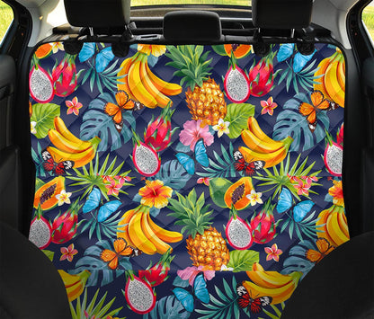 Aloha Tropical Fruits Pattern Print Pet Car Back Seat Cover