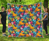 Aloha Tropical Fruits Pattern Print Quilt