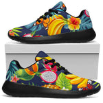 Aloha Tropical Fruits Pattern Print Sport Shoes GearFrost