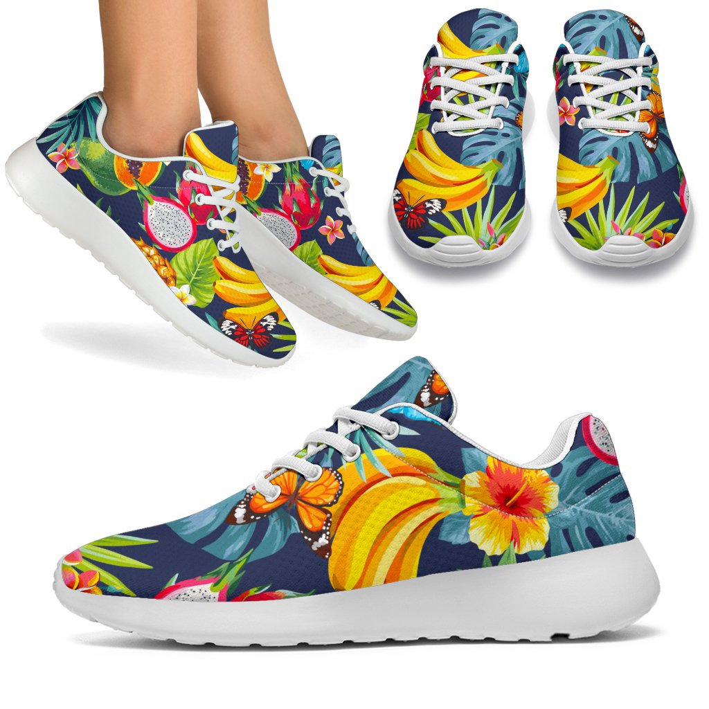Aloha Tropical Fruits Pattern Print Sport Shoes GearFrost