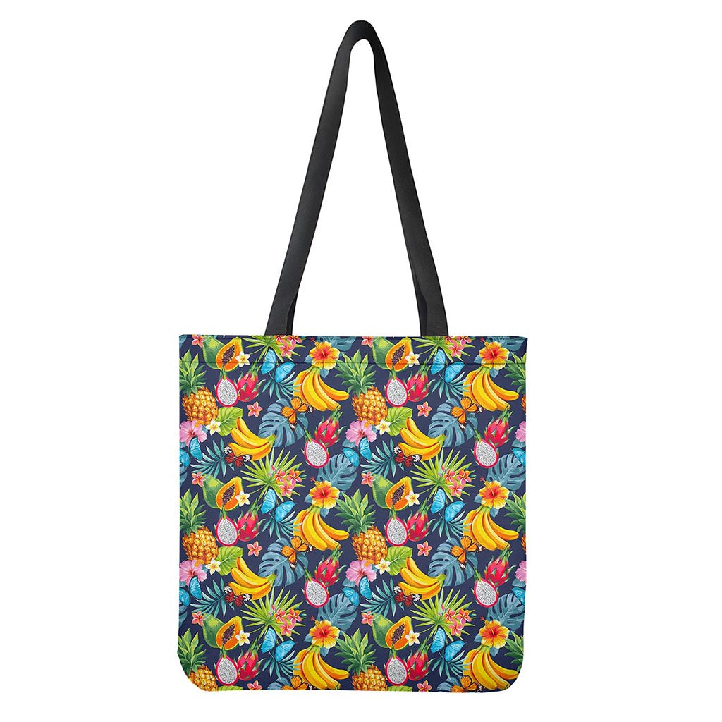 Aloha Tropical Fruits Pattern Print Tote Bag