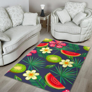 Aloha Tropical Watermelon Pattern Print Area Rug GearFrost