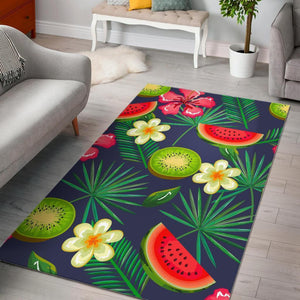 Aloha Tropical Watermelon Pattern Print Area Rug GearFrost