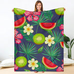 Aloha Tropical Watermelon Pattern Print Blanket