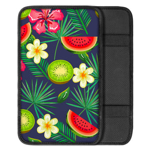 Aloha Tropical Watermelon Pattern Print Car Center Console Cover