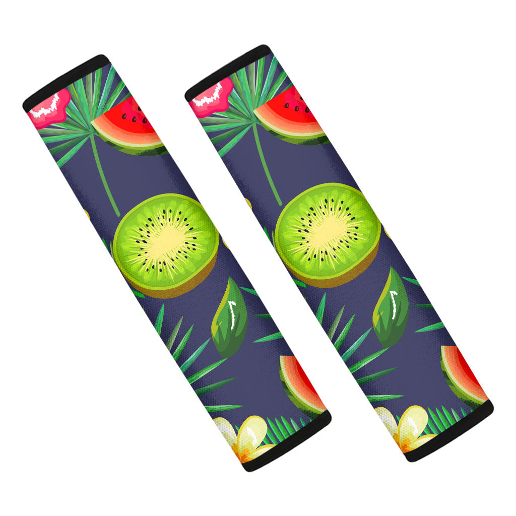 Aloha Tropical Watermelon Pattern Print Car Seat Belt Covers