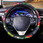 Aloha Tropical Watermelon Pattern Print Car Steering Wheel Cover